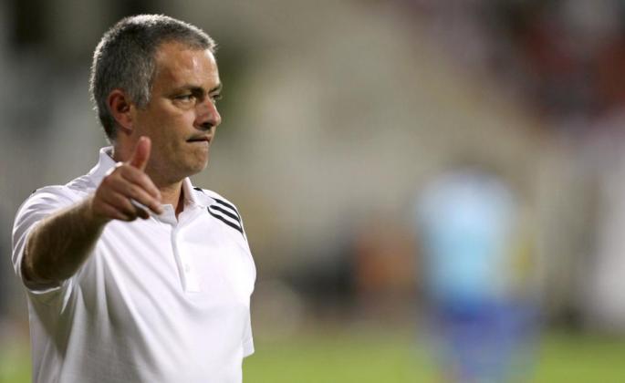 KUWAIT. FUTBOL. El entrenador del Real Madrid Jose Mourinho durante un partido amistoso en Kuwait