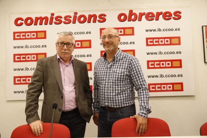 Ignacio Fernández Toxo y José Luis García