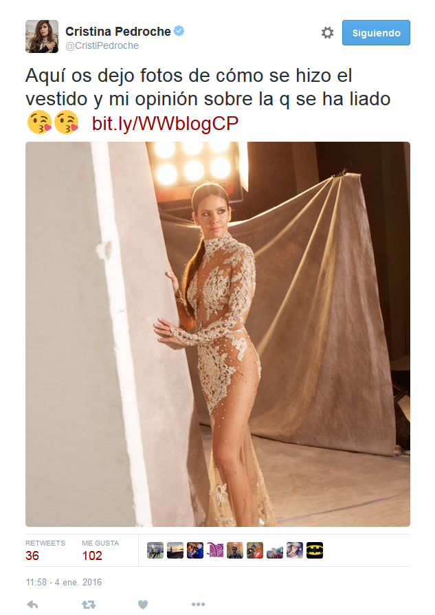 Cristina Pedroche en Twitter