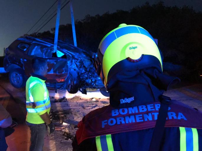 Accidente en la carretera de La Mola