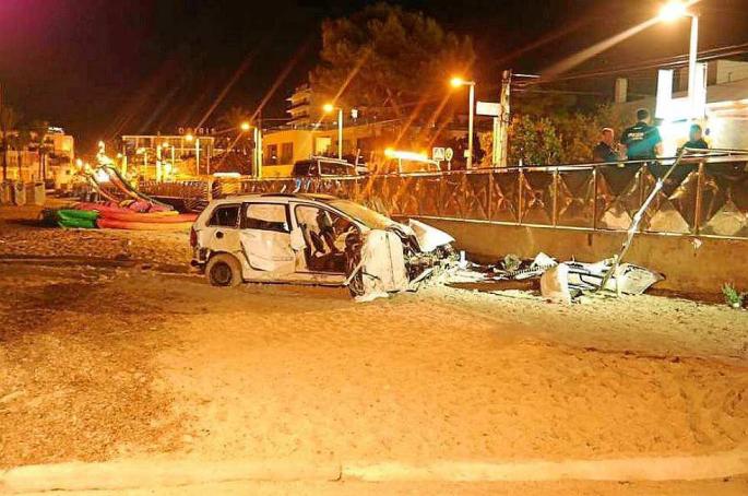 Detenido tras sufrir un aparatoso accidente con un coche robado