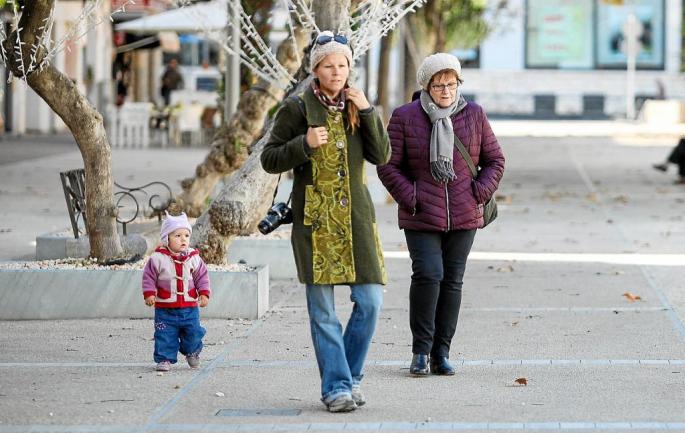 Temperaturas por debajo de los 10º y fuertes rachas de viento en las Pitiusas