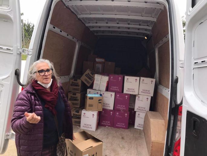 Fundación Pacha dona material higiénico para Ucrania