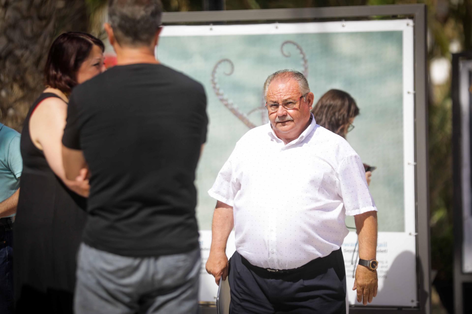 Las mejores imágenes de la exposición de pesca submarina en el paseo del puerto de Sant Miquel