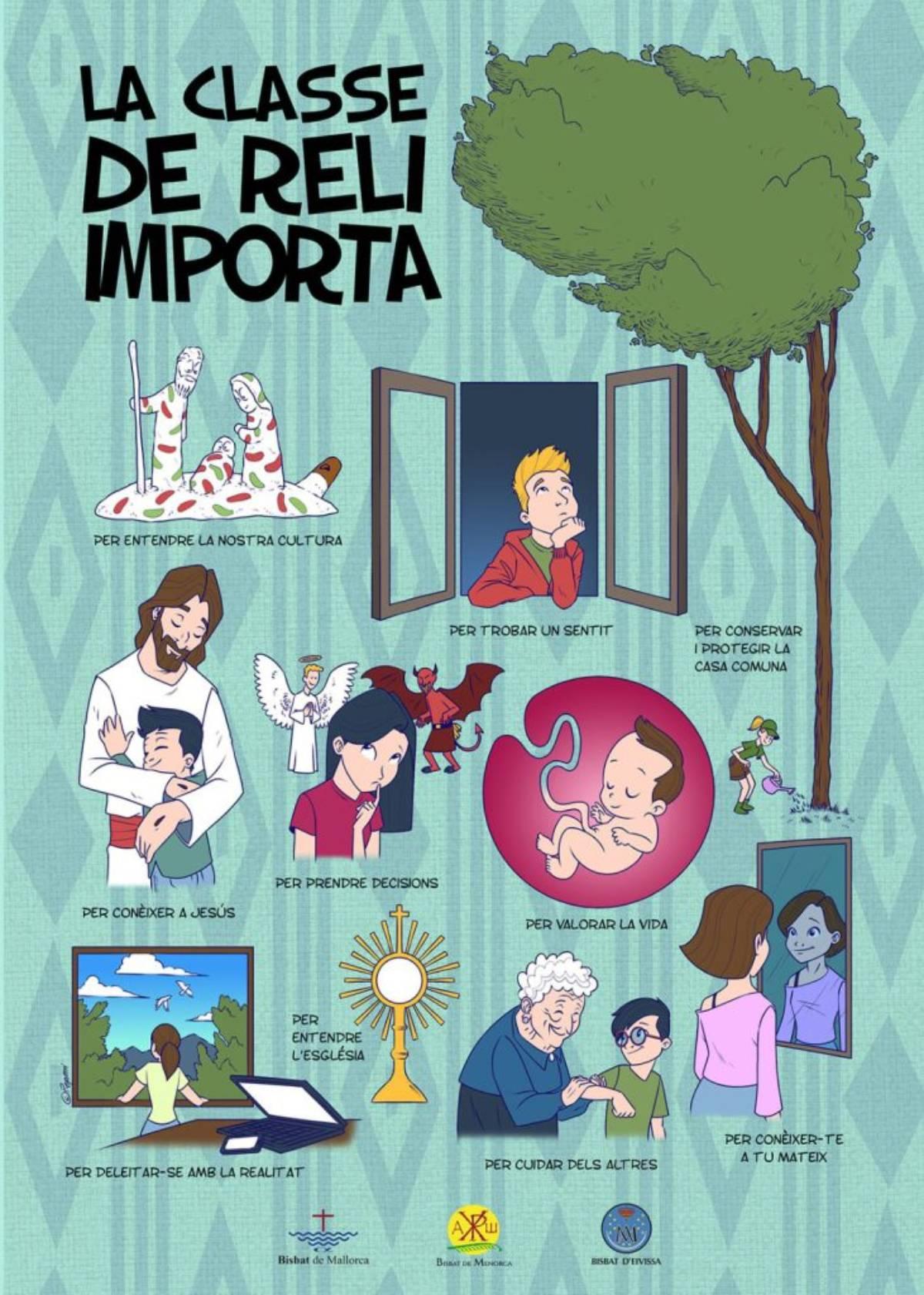 Los obispados de Baleares lanzan una campaña para fomentar la matrícula en religión católica en centros públicos