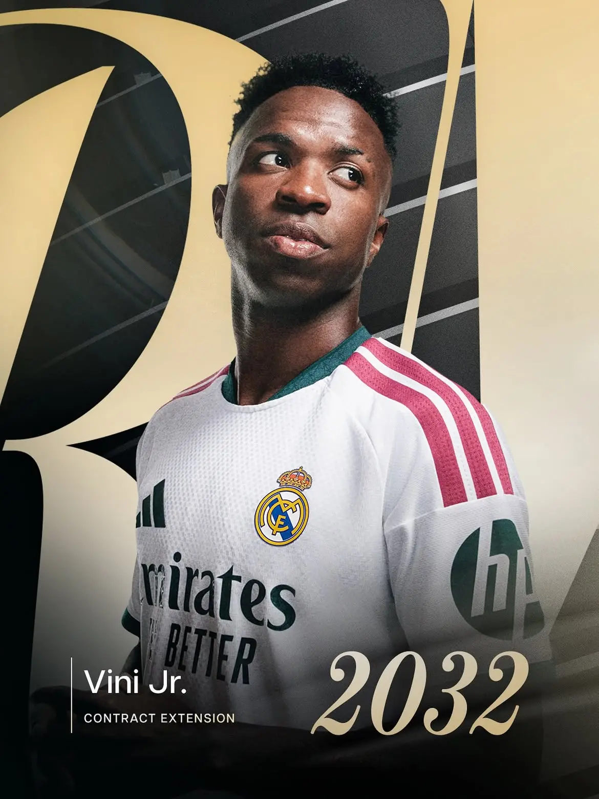 Oficial: Vinicius renueva con el Real Madrid hasta 2032