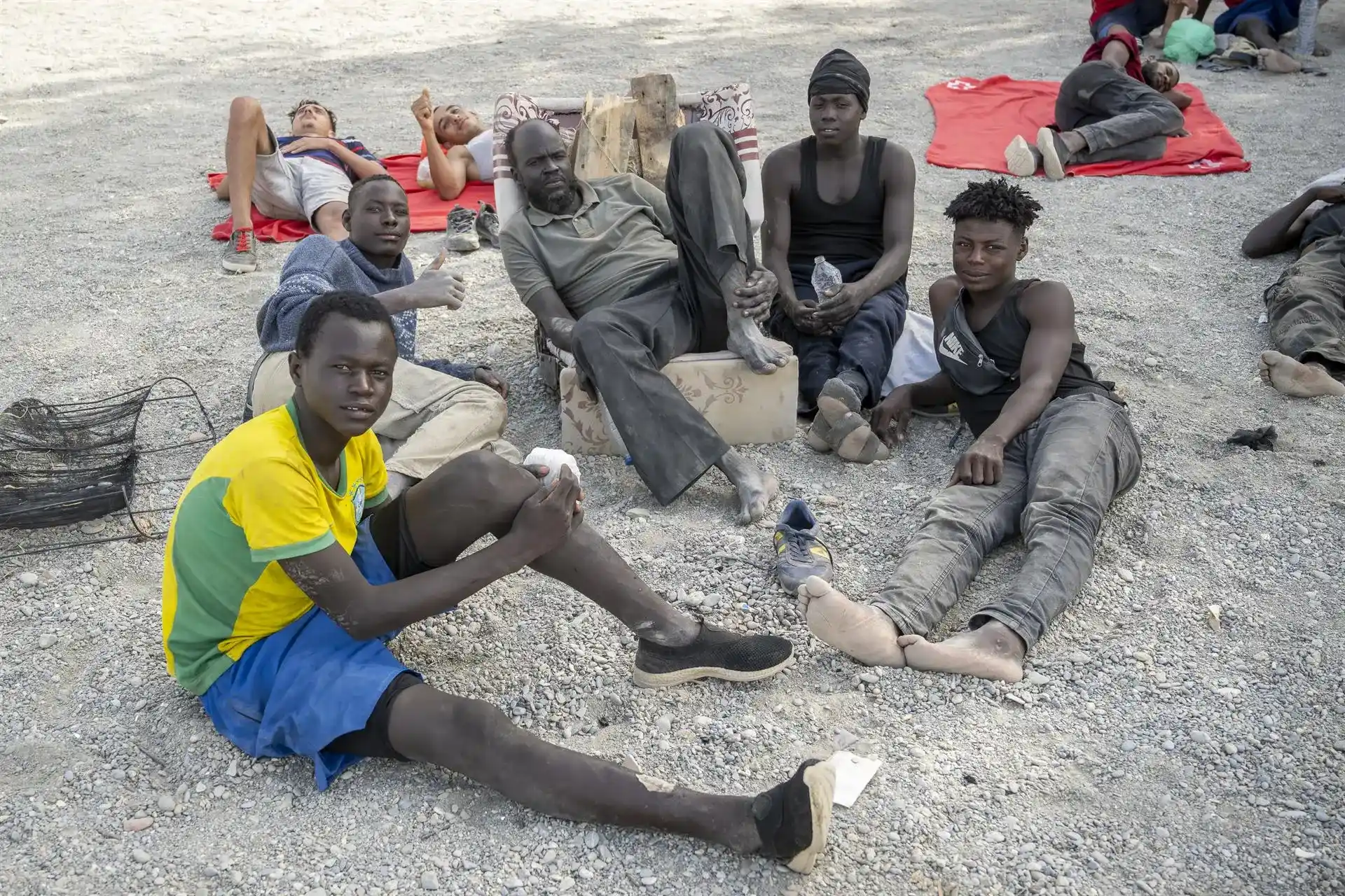 Cientos de migrantes inician una huelga de hambre en Ceuta para reclamar asilo
