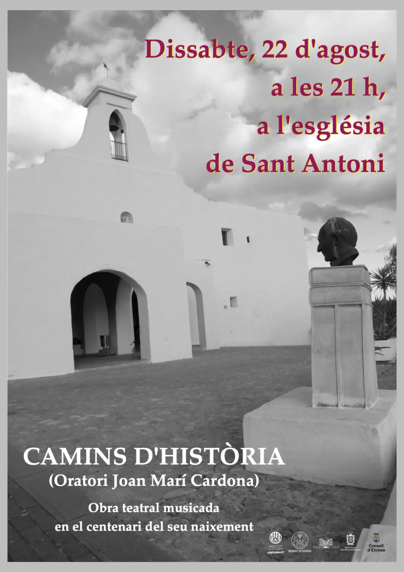 Sant Antoni acoge la representación de ‘Camins d’història. Oratori Joan Marí Cardona’
