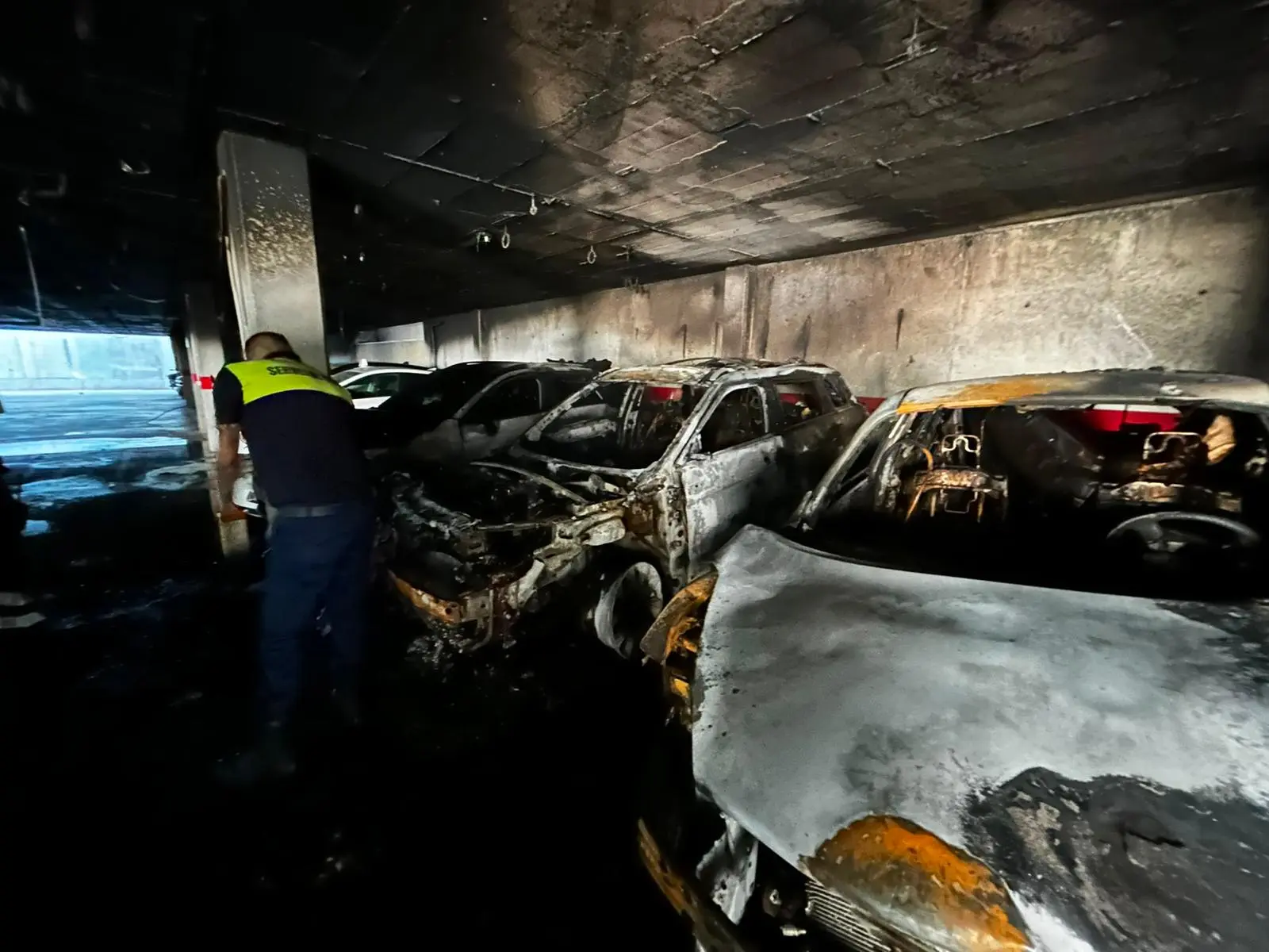 Alarma en la ciudad de Ibiza por un incendio declarado en un parking subterráneo