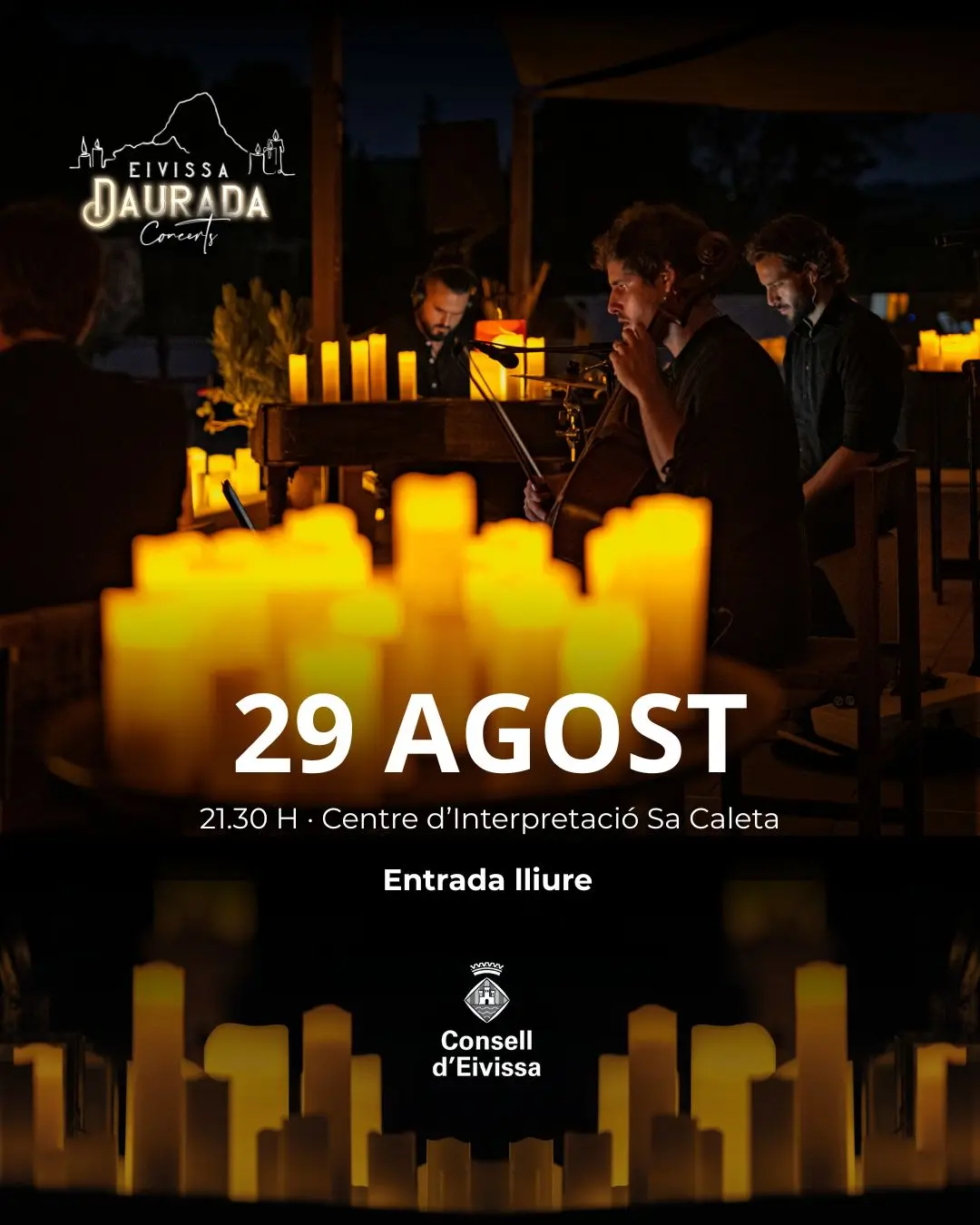 Eivissa Daurada lleva la música al espectacular entorno del Centro de Interpretación de Sa Caleta