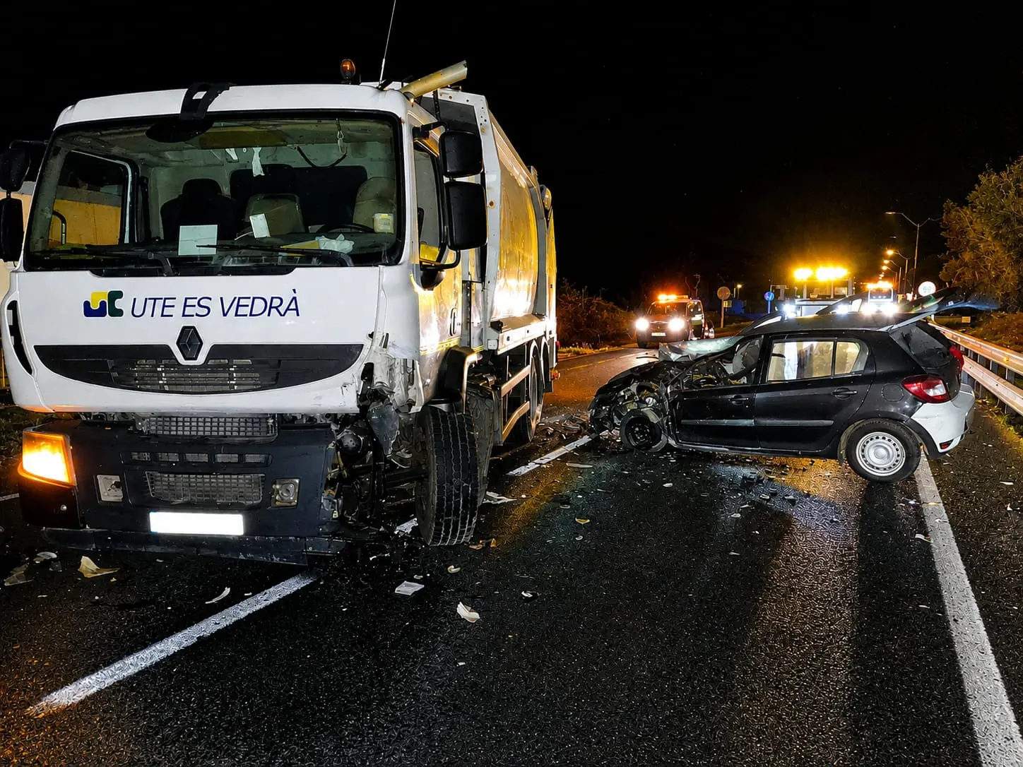 Accidente en la carretera de Ibiza a Sant Josep: «Nunca había visto algo tan heavy en mi vida: la chica estaba atrapada y ensangrentada»