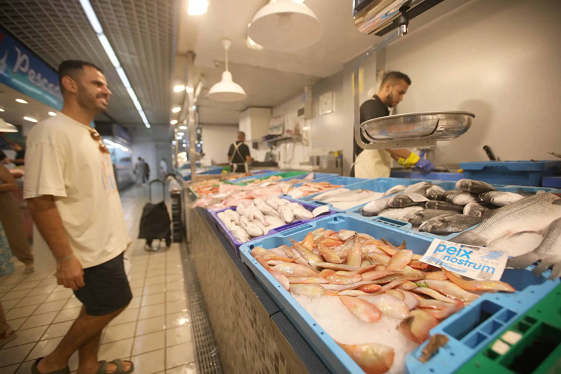 Pocos ‘raors’ y a 89 euros el kilo en el Mercat Nou de Ibiza