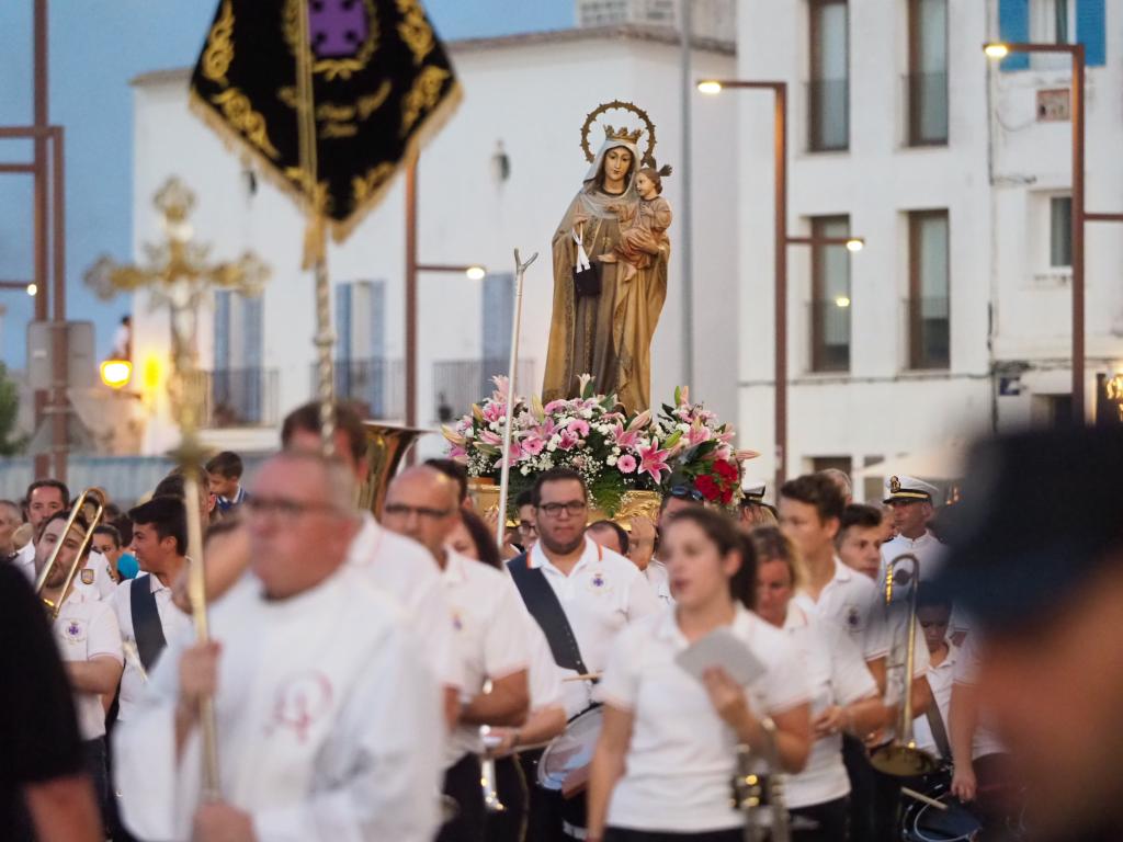Festividad de la Virgen del Carmen en Ibiza.