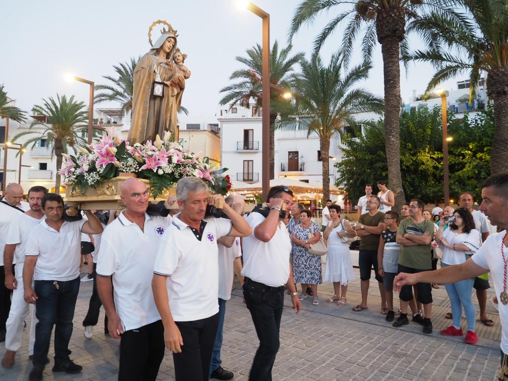 Festividad de la Virgen del Carmen en Ibiza.