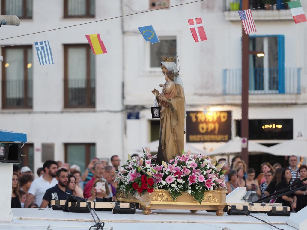 Festividad de la Virgen del Carmen en Ibiza.