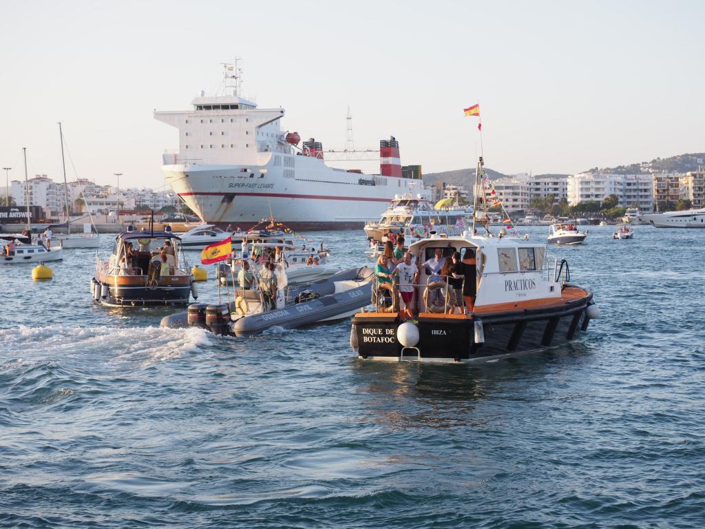 Festividad de la Virgen del Carmen en Ibiza.