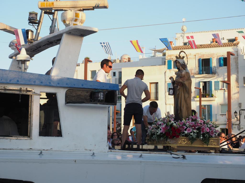 Festividad de la Virgen del Carmen en Ibiza.