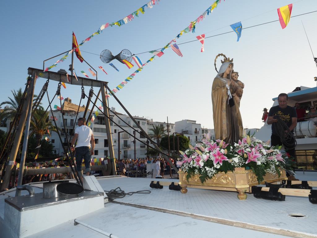 Festividad de la Virgen del Carmen en Ibiza.
