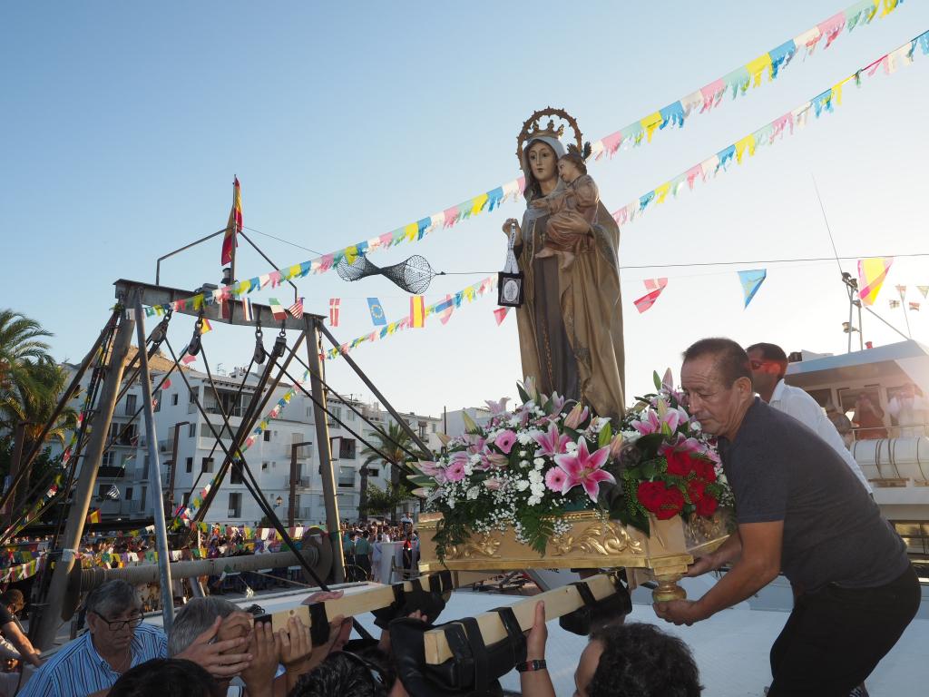 Festividad de la Virgen del Carmen en Ibiza.