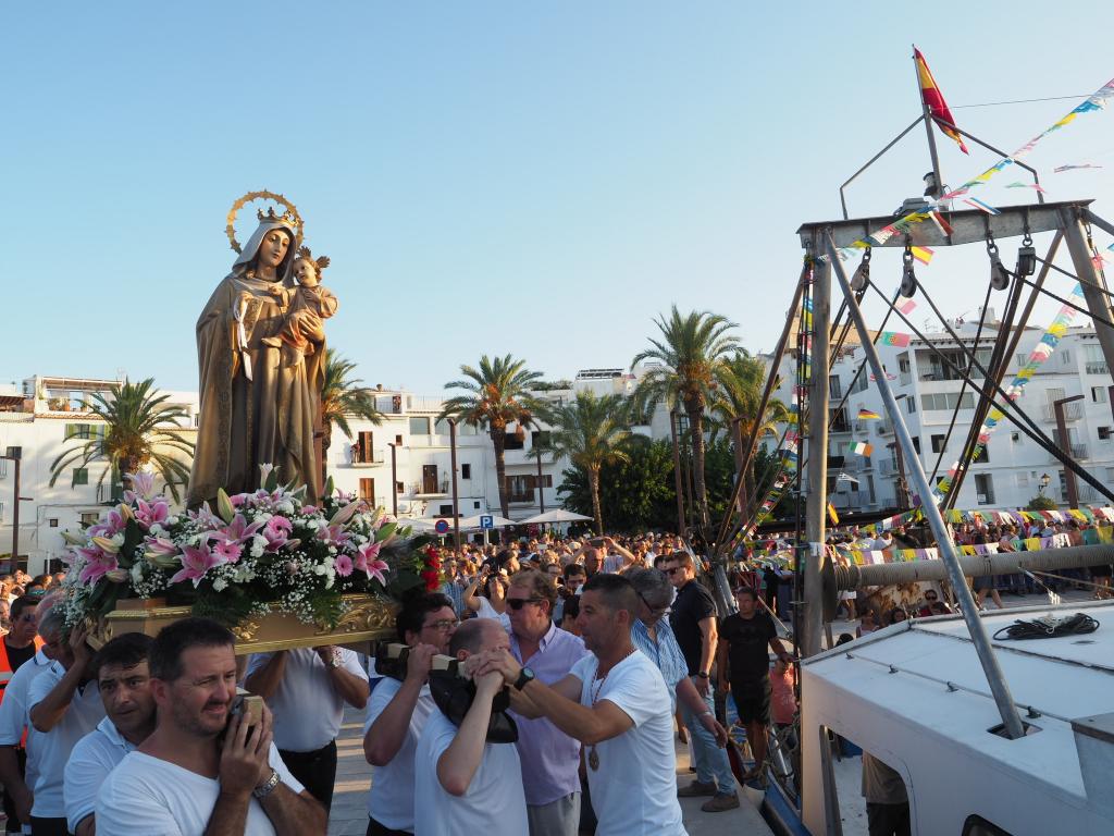 Festividad de la Virgen del Carmen en Ibiza.