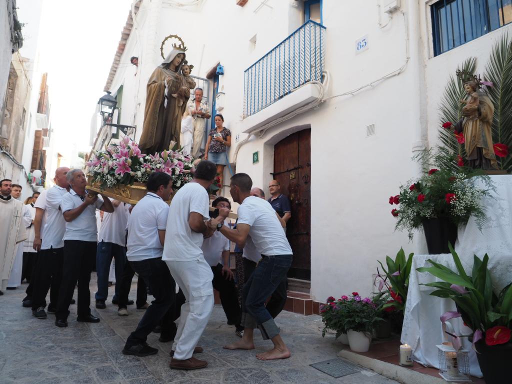 Festividad de la Virgen del Carmen en Ibiza.