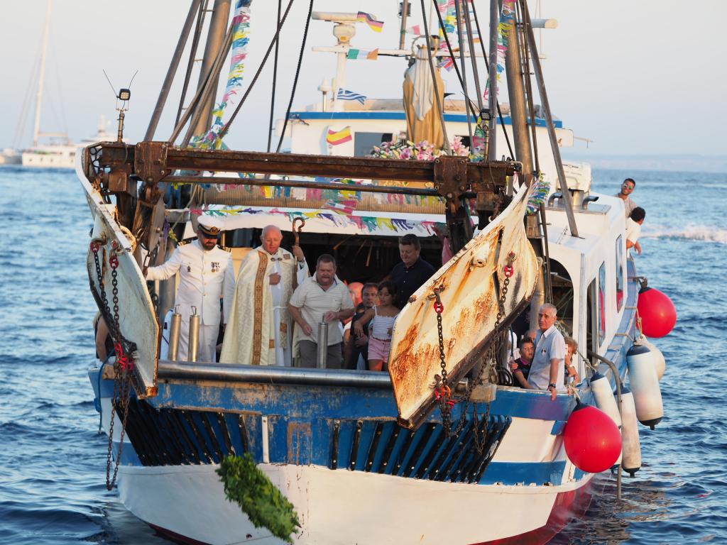 Festividad de la Virgen del Carmen en Ibiza.