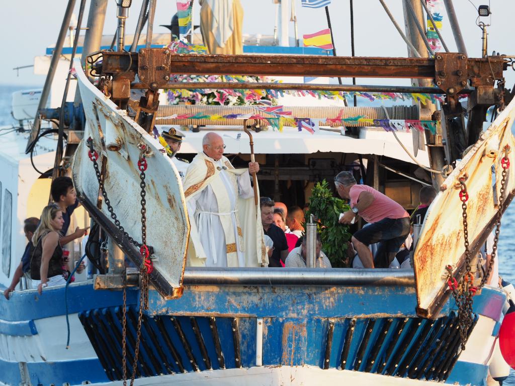 Festividad de la Virgen del Carmen en Ibiza.