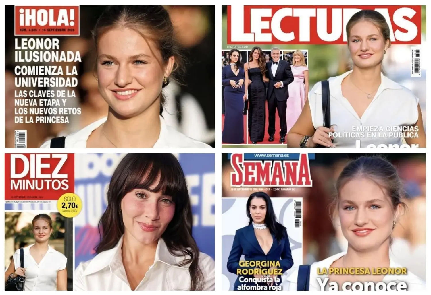 La princesa Leonor y Aitana, protagonistas de las portadas del corazón de hoy