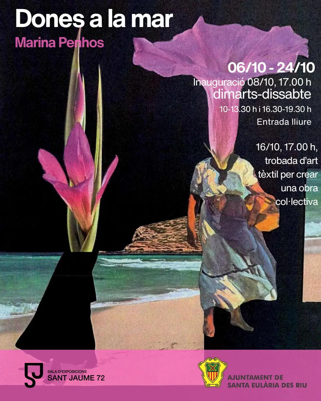 Marina Penhos lleva a Santa Eulària un proyecto artístico que une mujeres, memoria y tradiciones