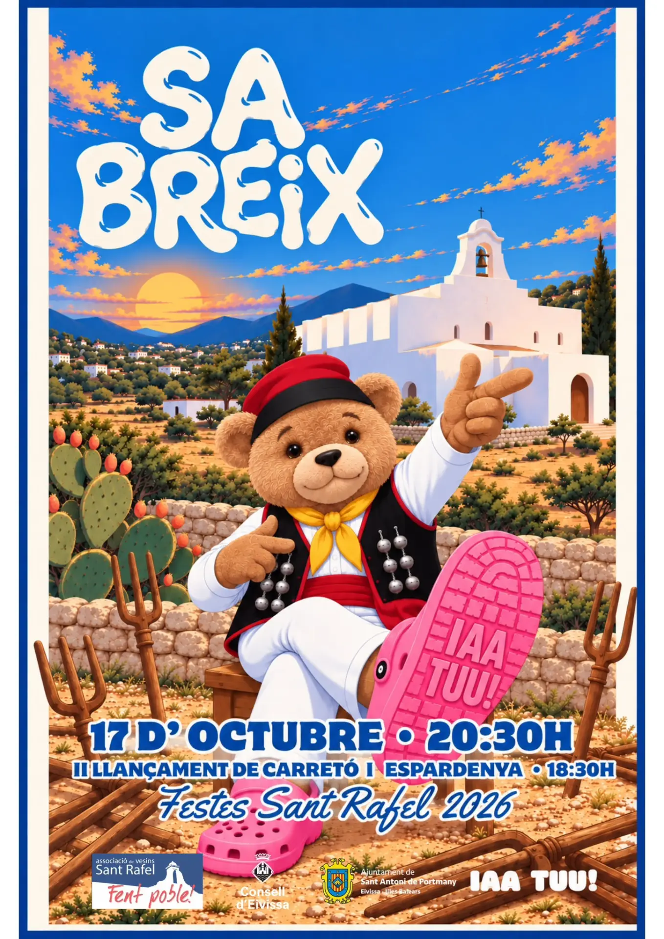 Lanzamiento de carretillas, música y fiesta en Sa Breix, la gran novedad de las fiestas de Sant Rafel