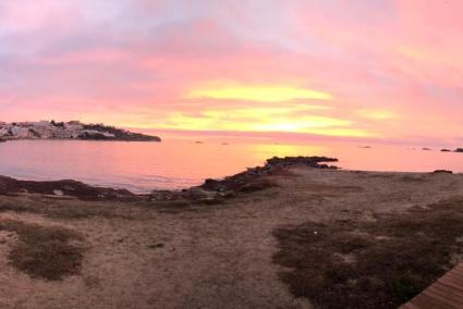 Un amanecer en el Paseo de ses Figueretes.