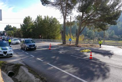 Imagen del accidente que tuvo lugar este martes.