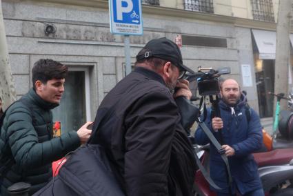 El exasesor del exministro José Luis Ábalos, Koldo García, a su salida de la Audiencia Nacional, a 22 de febrero de 2024, en Madrid.