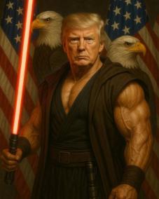 Trump lo ha vuelto a hacer: ahora se disfraza de Star Wars