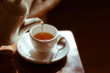 Una taza de té.