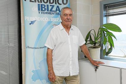 Toni Marí 'Moreras', en la oficina de Periódico de Ibiza y Formentera.