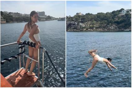 El fallido salto al mar de Marta Pombo en Mallorca.