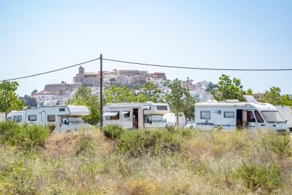 Caravanas en Ibiza.