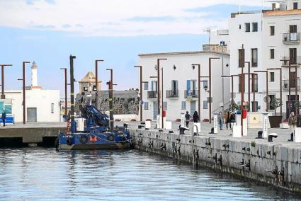 Vista de la dársena de Levante, en el puerto de Ibiza.