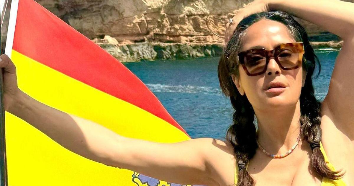 Salma Hayek en Ibiza