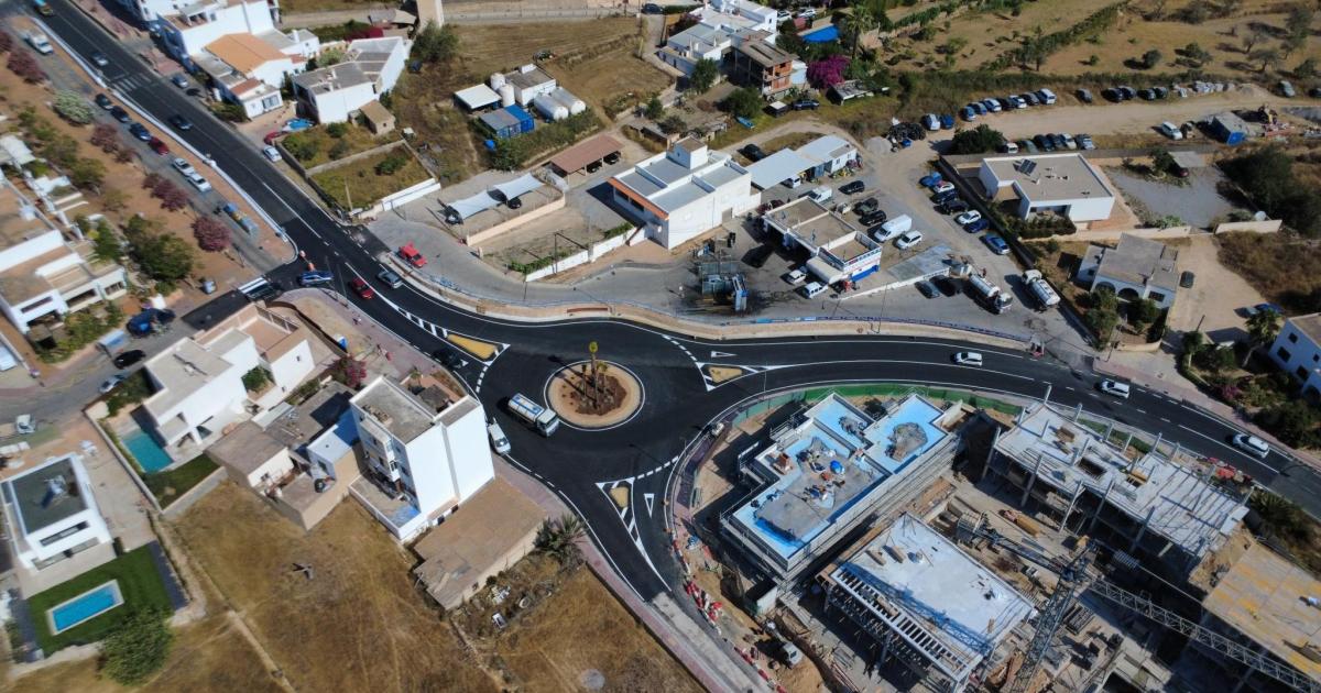 A new roundabout in Ibiza to avoid traffic jams in Sant Josep