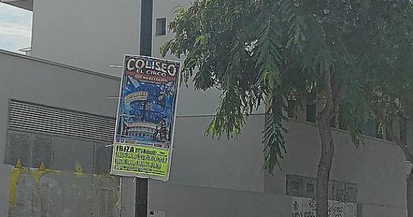 Multas de hasta 6.000 euros por empapelar Ibiza con carteles del circo