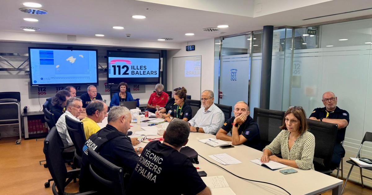 Emergencias pide máxima precaución ante la alerta por fuertes lluvias en Ibiza y Formentera