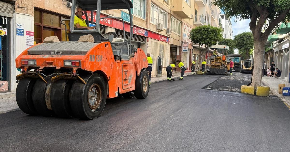 Aplazadas las obras de reasfaltado de una calle de la ciudad de Ibiza