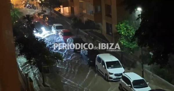 Ibiza y Formentera acumulan más de 200 litros por metro cuadrado en las últimas 12 horas