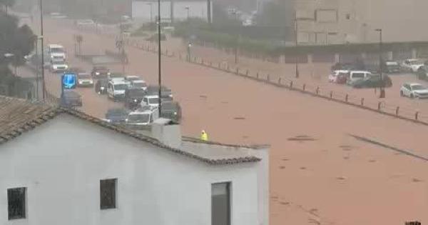 Cortado el primer cinturón de la ronda de Ibiza por inundación