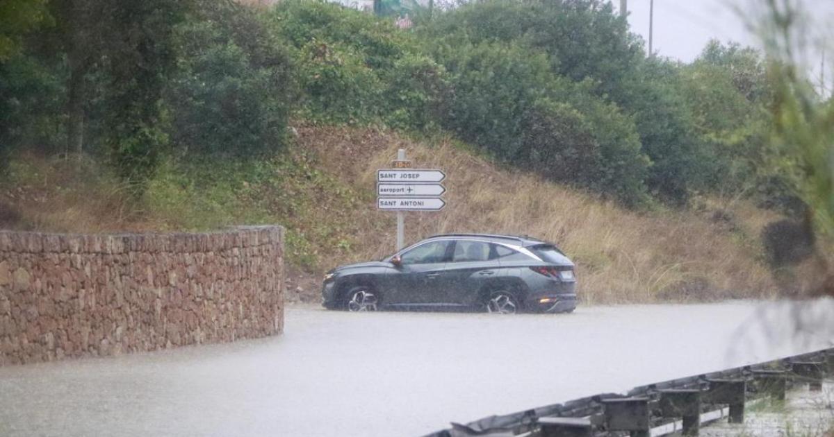 Lluvias torrenciales en Ibiza: más de 300 litros por metro cuadrado