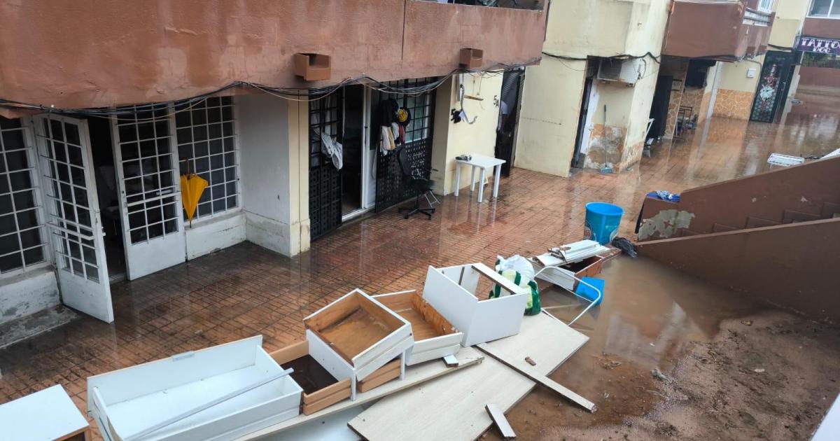 Barrios de Ibiza ciudad gravemente afectados por las inundaciones