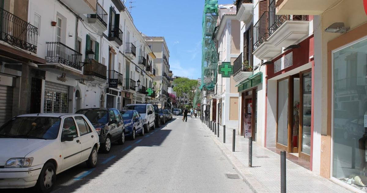 Cortes de tráfico en esta céntrica calle de Ibiza