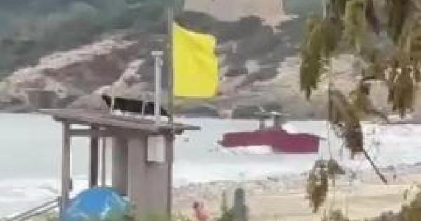 Espectacular desembarque de unos narcos en una playa de Ibiza